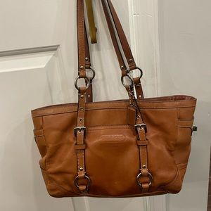 Camel Leather Coach Purse
